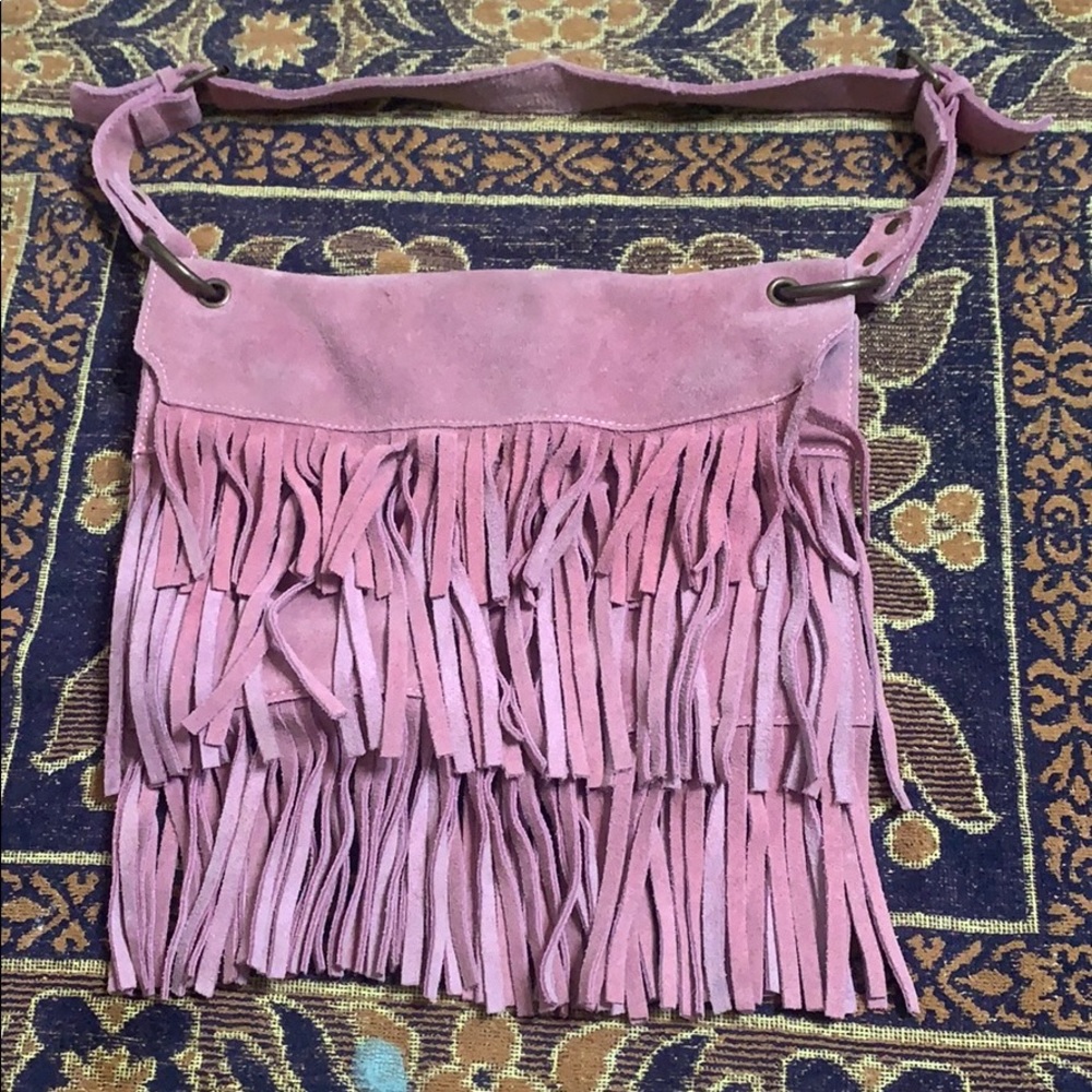 pink handbag